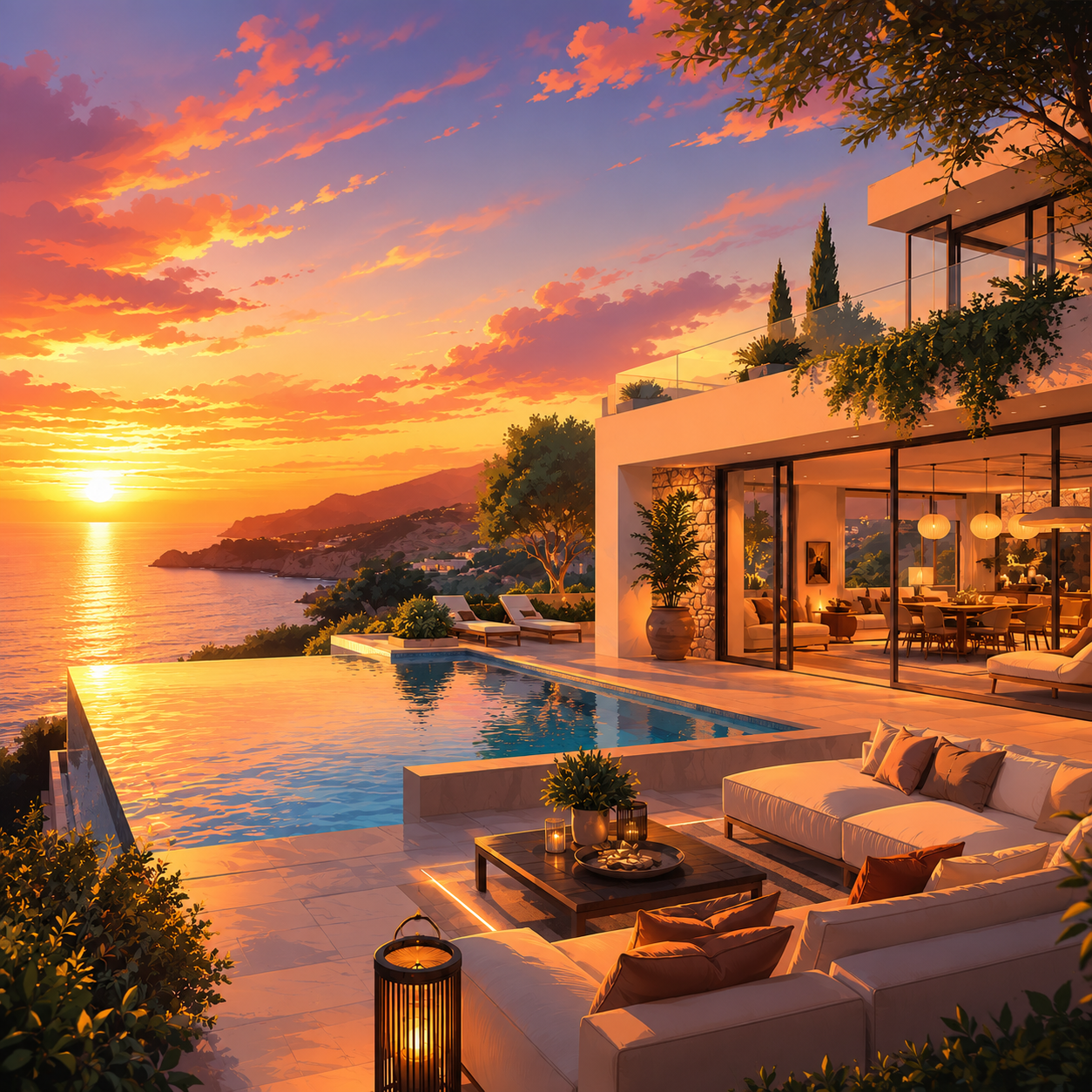 Aurelia Estates Mediterranean luxury property feed post generated by Kate AI